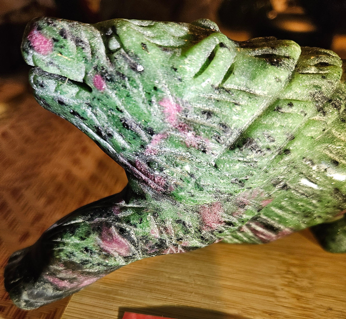 Ruby Zoisite Wolf - UV Reactive (Ruby)