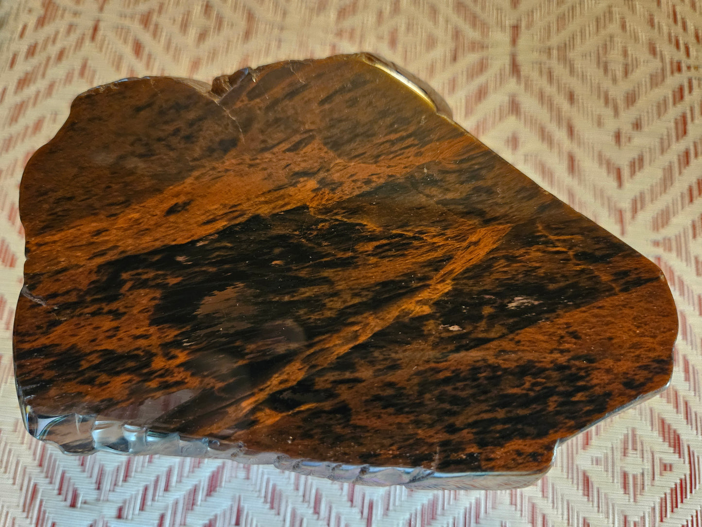 Mahogany Obsidian Slice