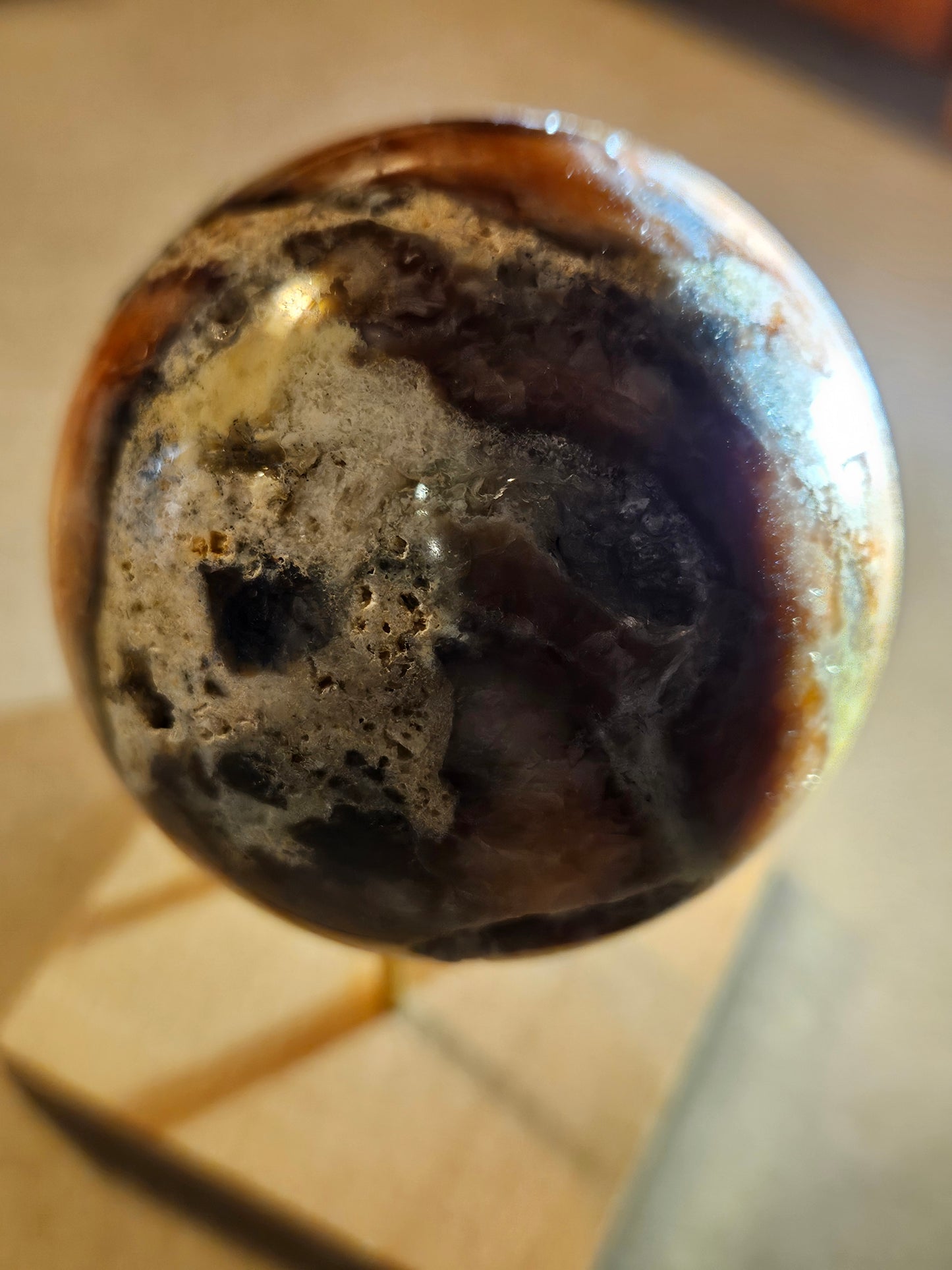 Rhodochrosite Crystal Sphere