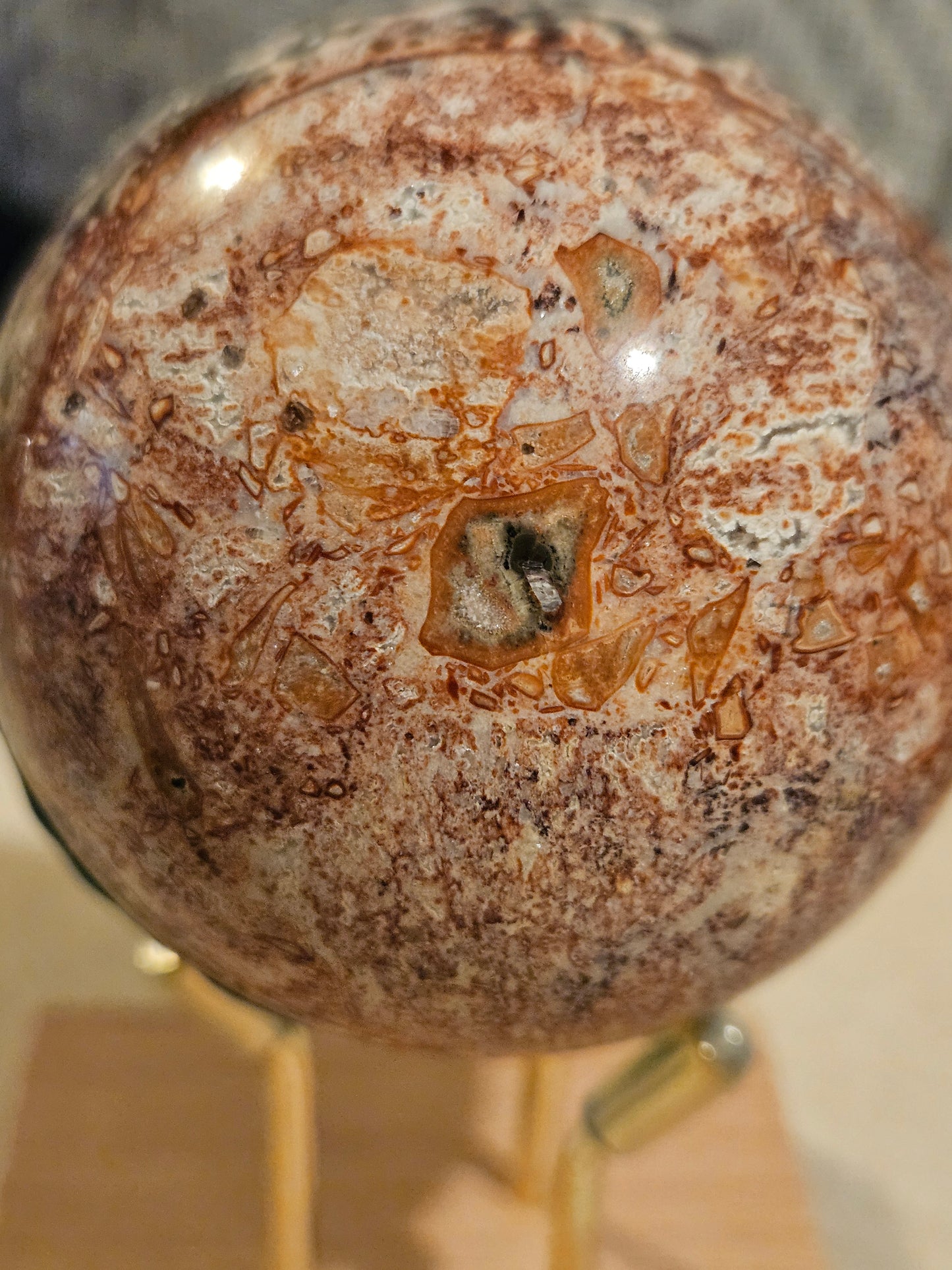 Leopard Skin Jasper Sphere 7