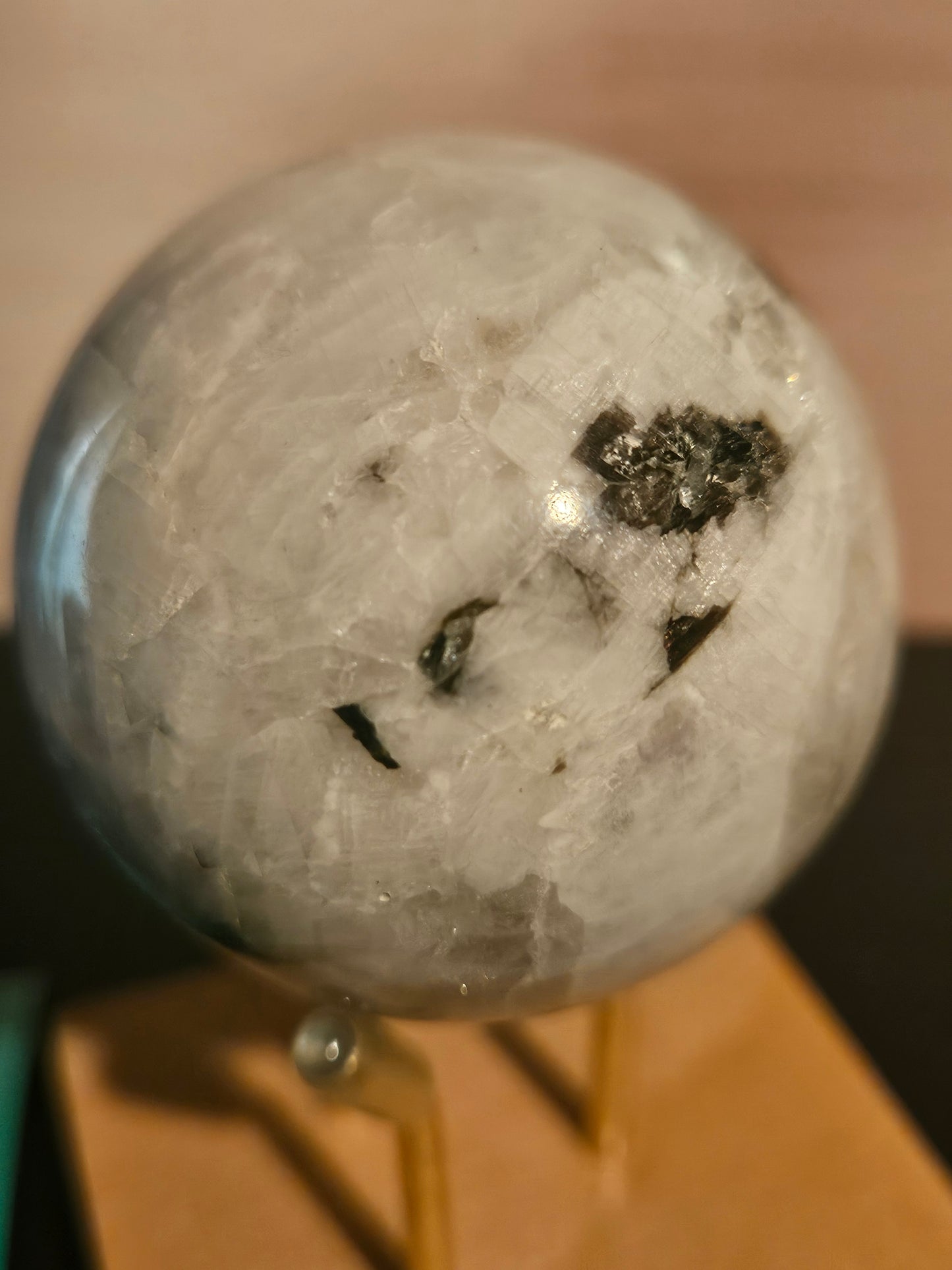 Rainbow Moonstone Sphere 2