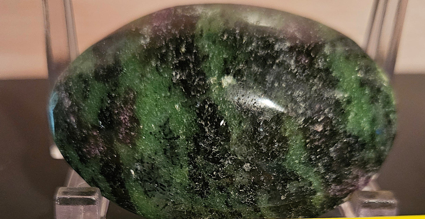Ruby in Zoisite Palm Stone #2