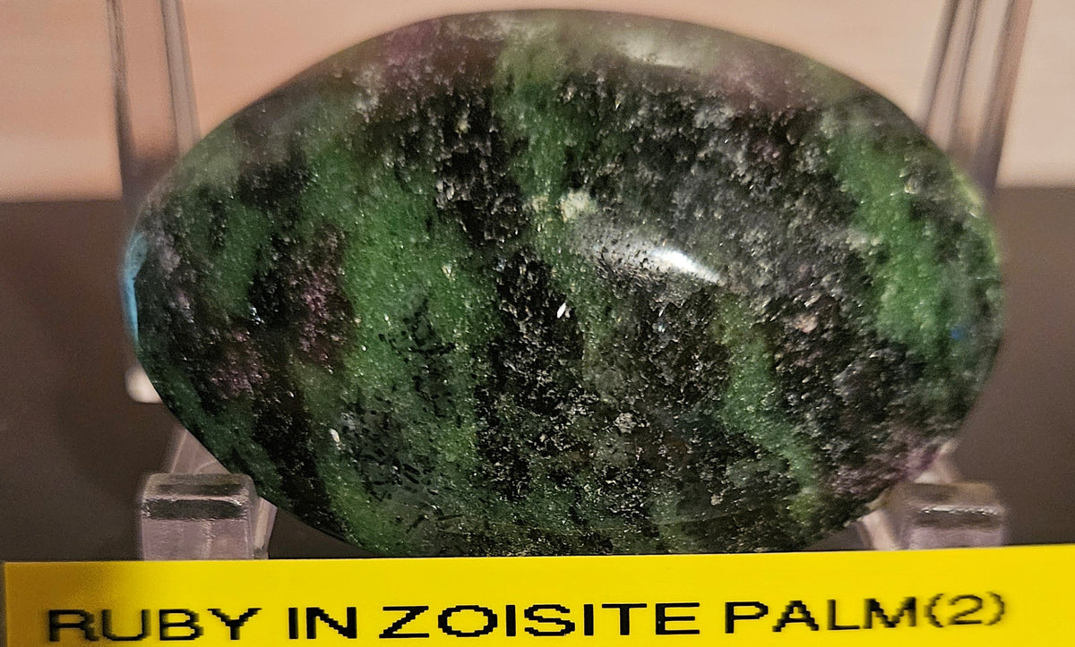 Ruby in Zoisite Palm Stones
