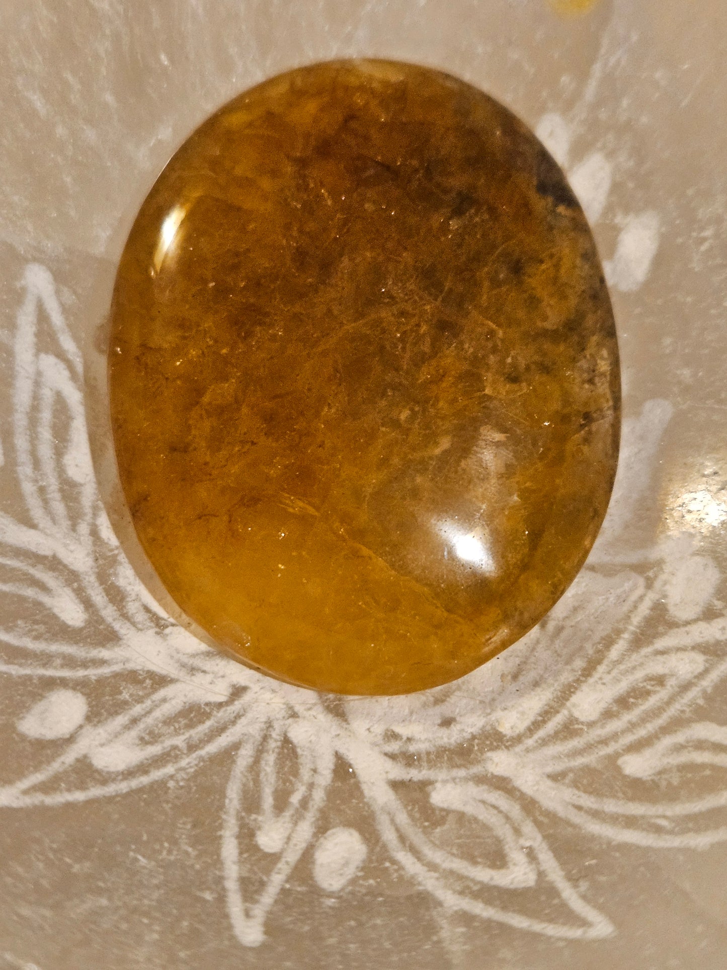 Golden Healer Palm Stone (M)