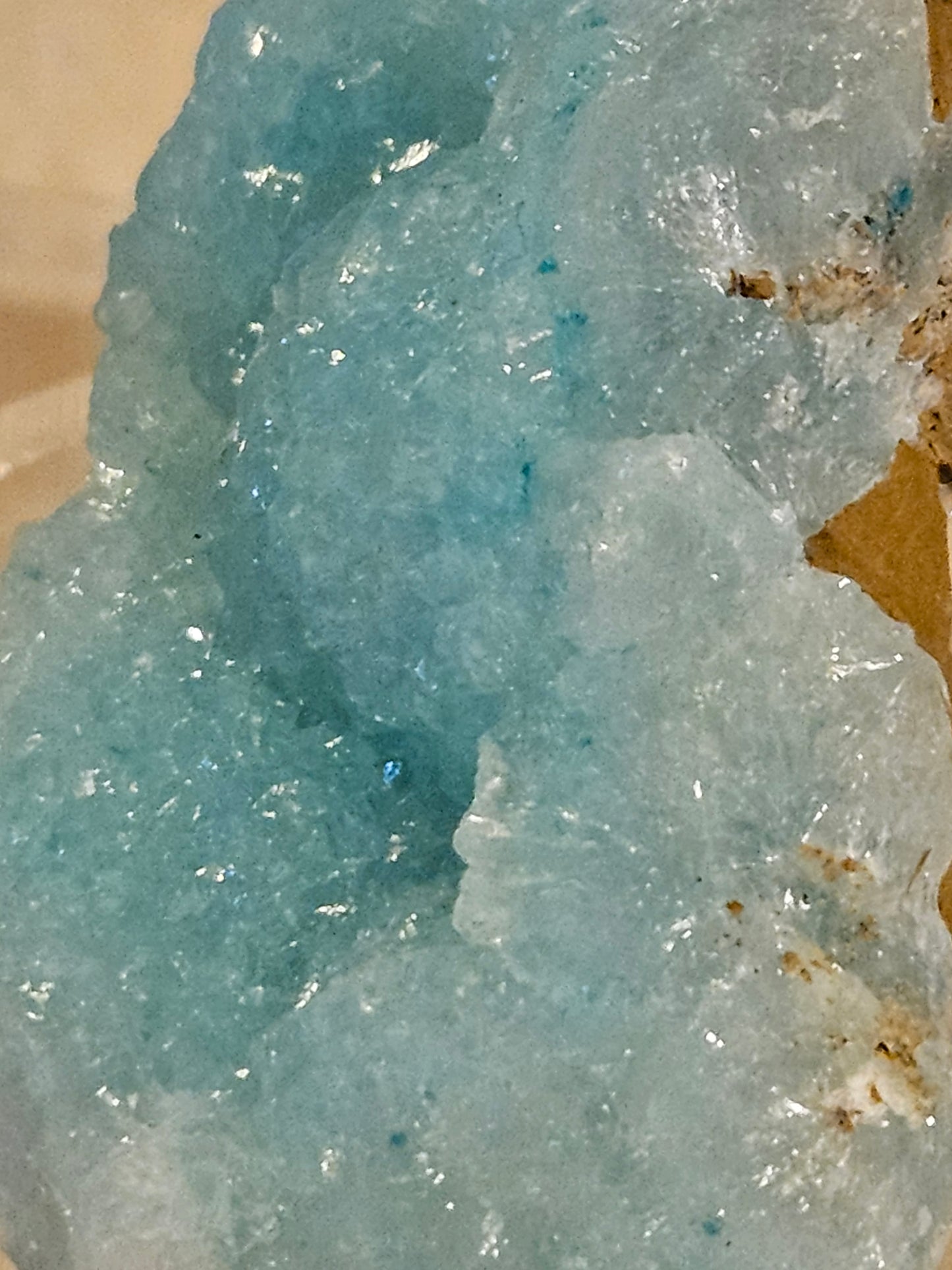 Hemimorphite (Sparkling Sky-Blue)