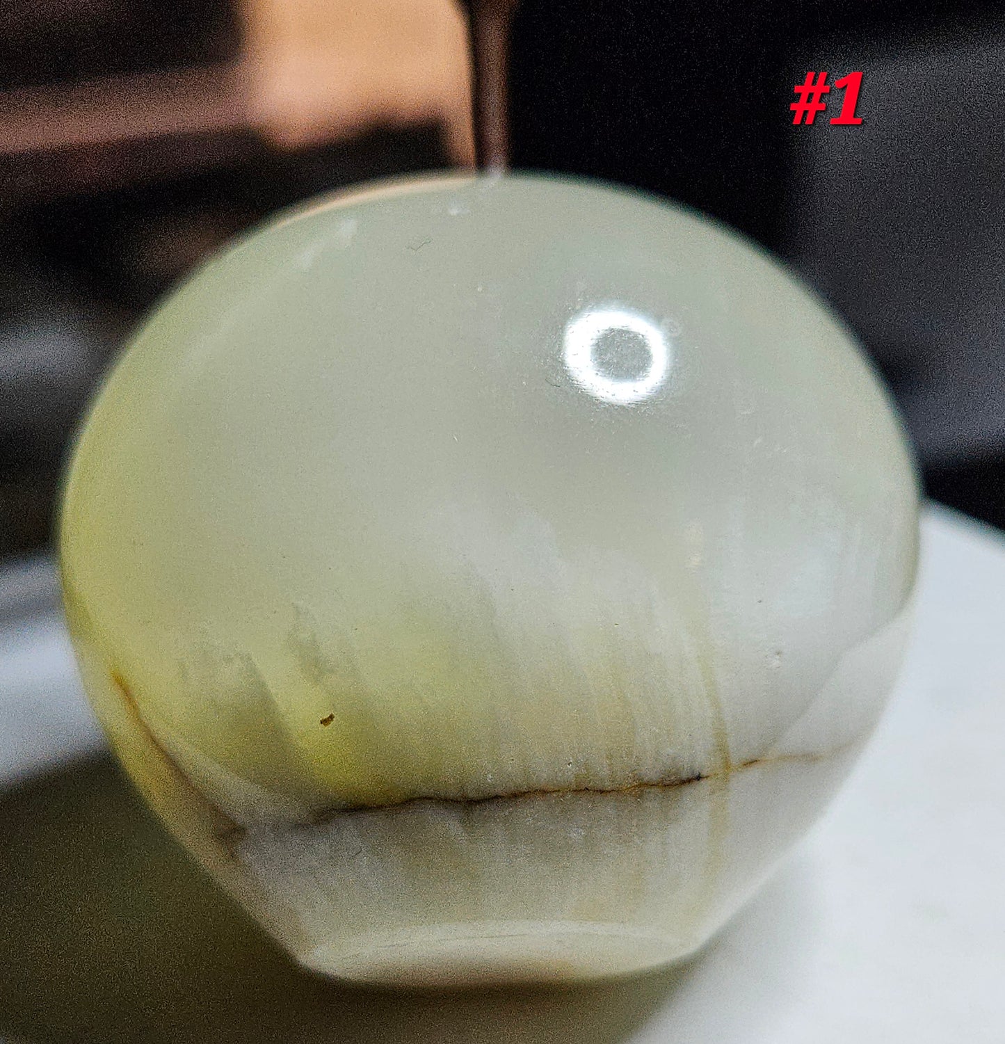 Afghan Jade Apple Crystal #1