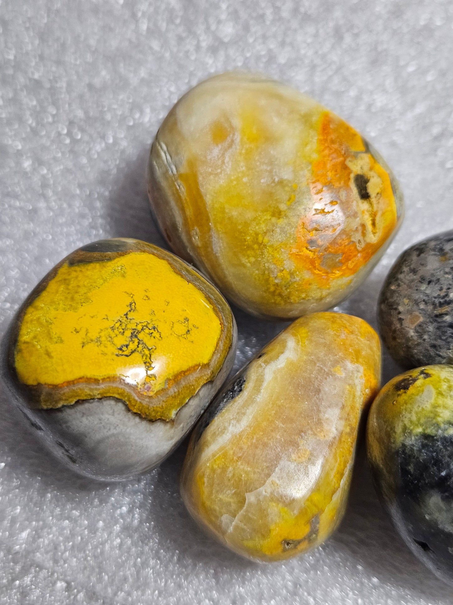 Bumble Bee Jasper Tumble Stone