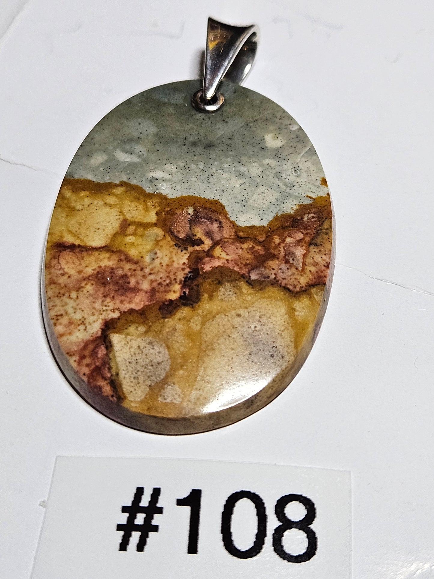 Rocky Butte Jasper Pendant #108