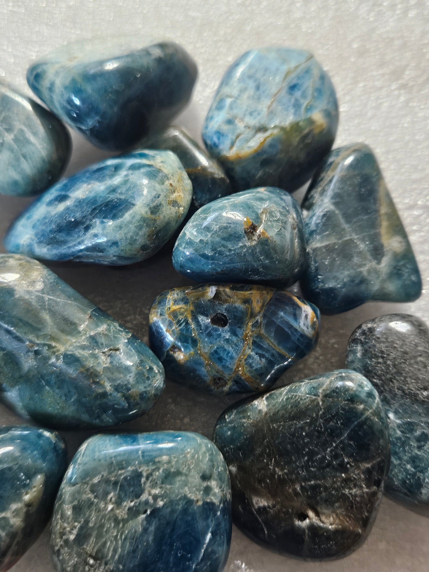 Blue Apatite Tumble Stone