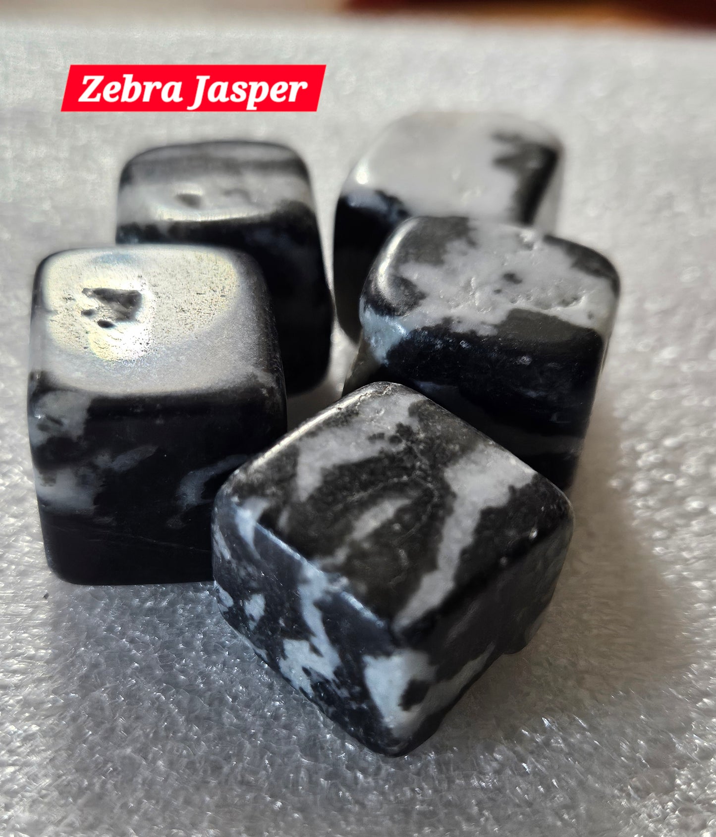 Tumbled Zebra Jasper Cubes