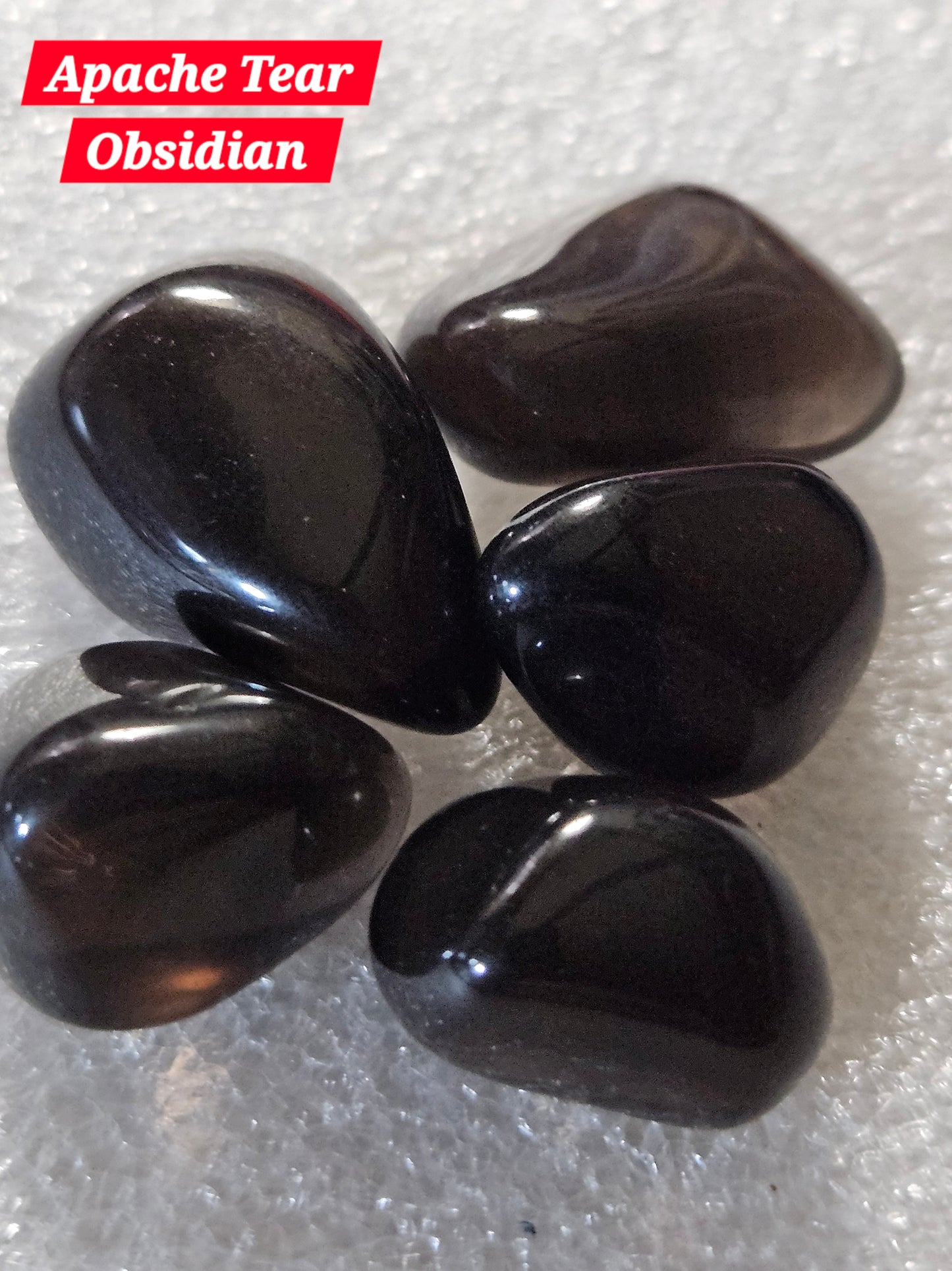 Apache Tear Obsidian Tumble Stone