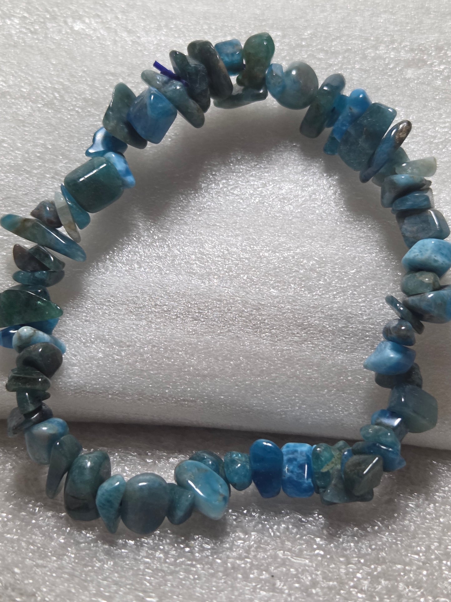 Blue Apatite Chip Bracelet