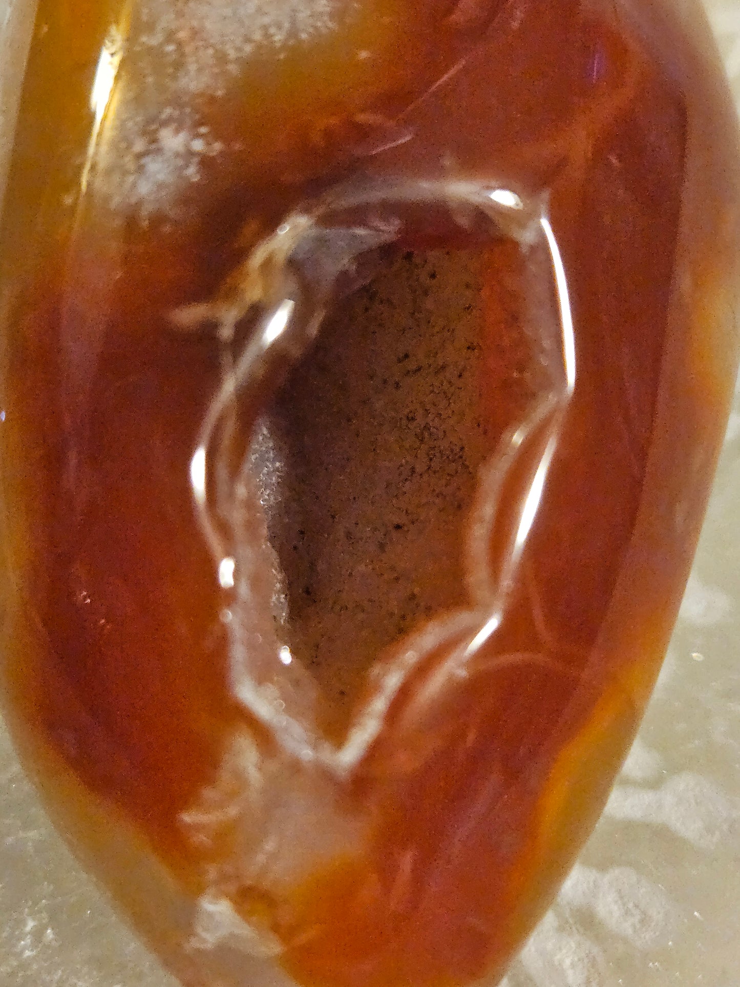 Carnelian Geode Druzy #12