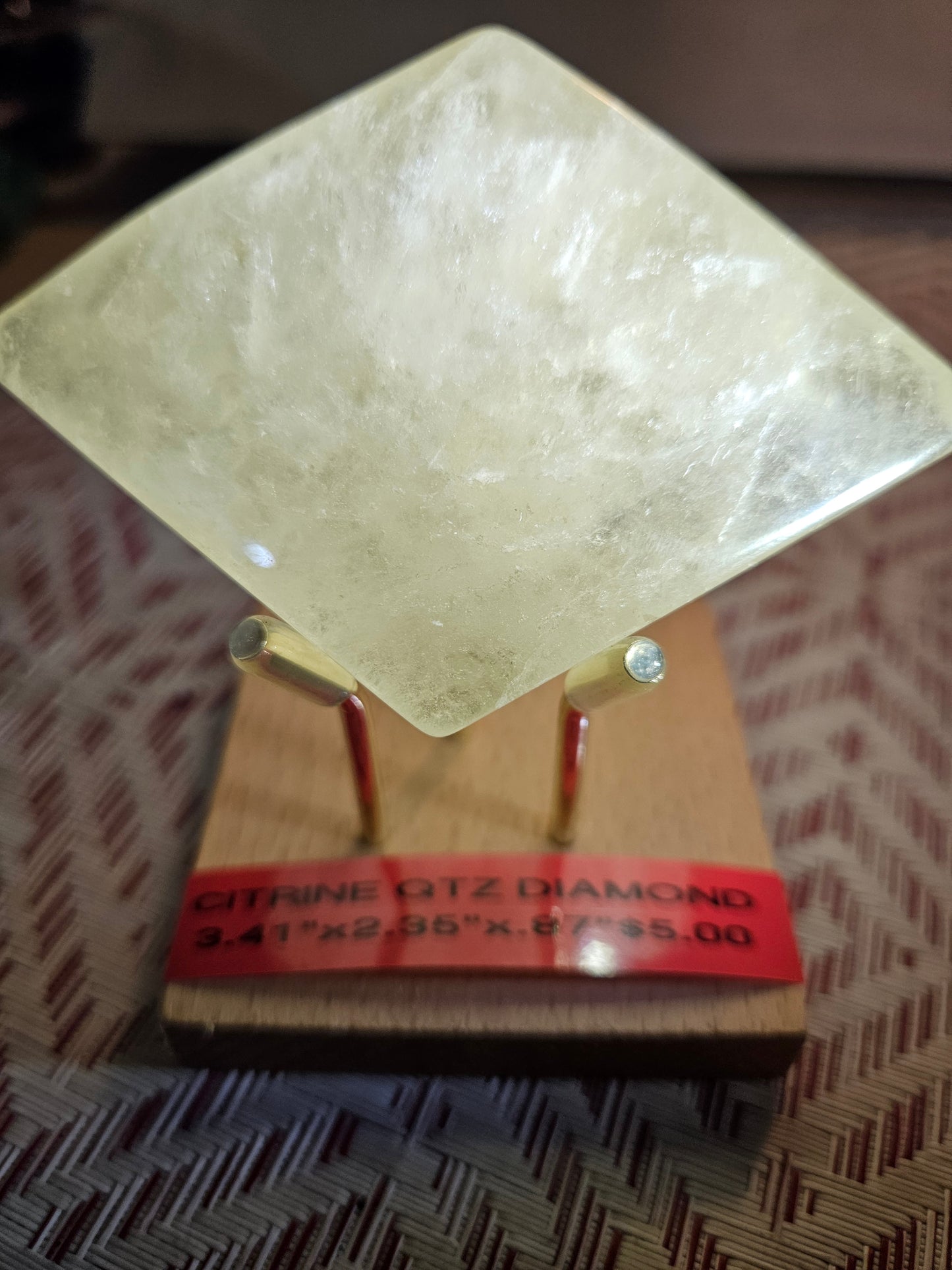 Citrine Quartz Diamond