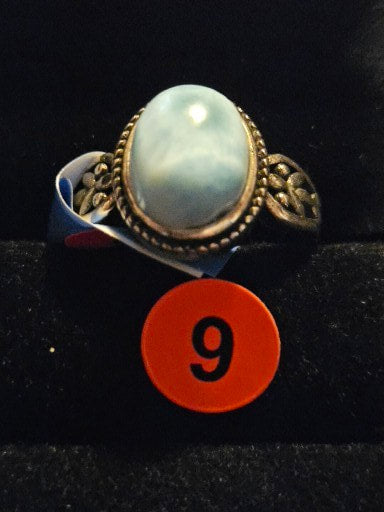 Larimar Crystal Ring 9