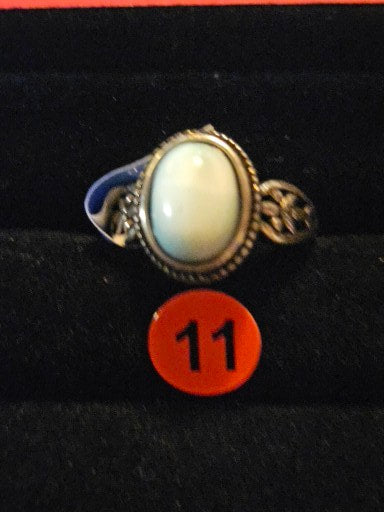 Larimar Crystal Ring 11