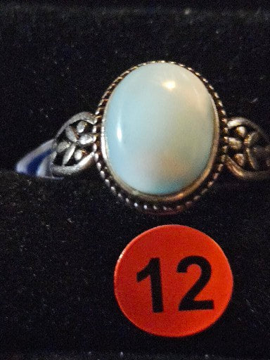 Larimar Crystal Ring 12
