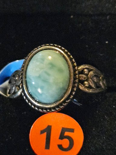 Larimar Crystal Ring 15
