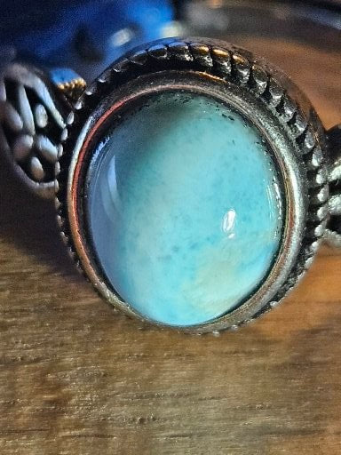 Larimar Crystal Ring 2