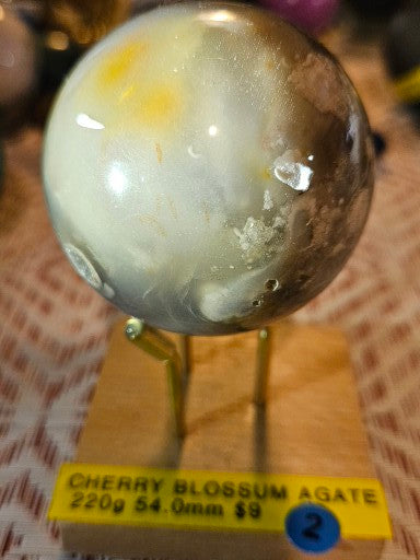 Cherry Blossom Agate #2 Sphere