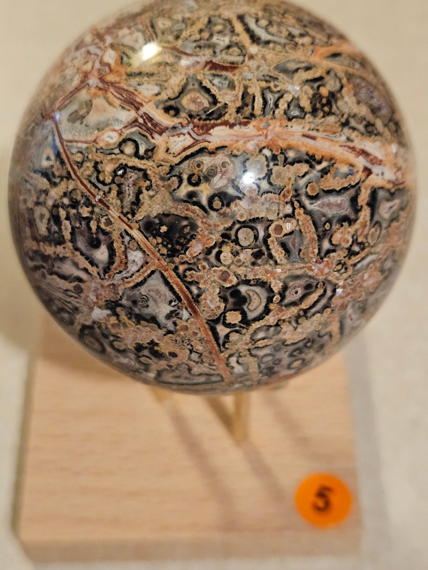Leopard Skin Jasper Sphere 5