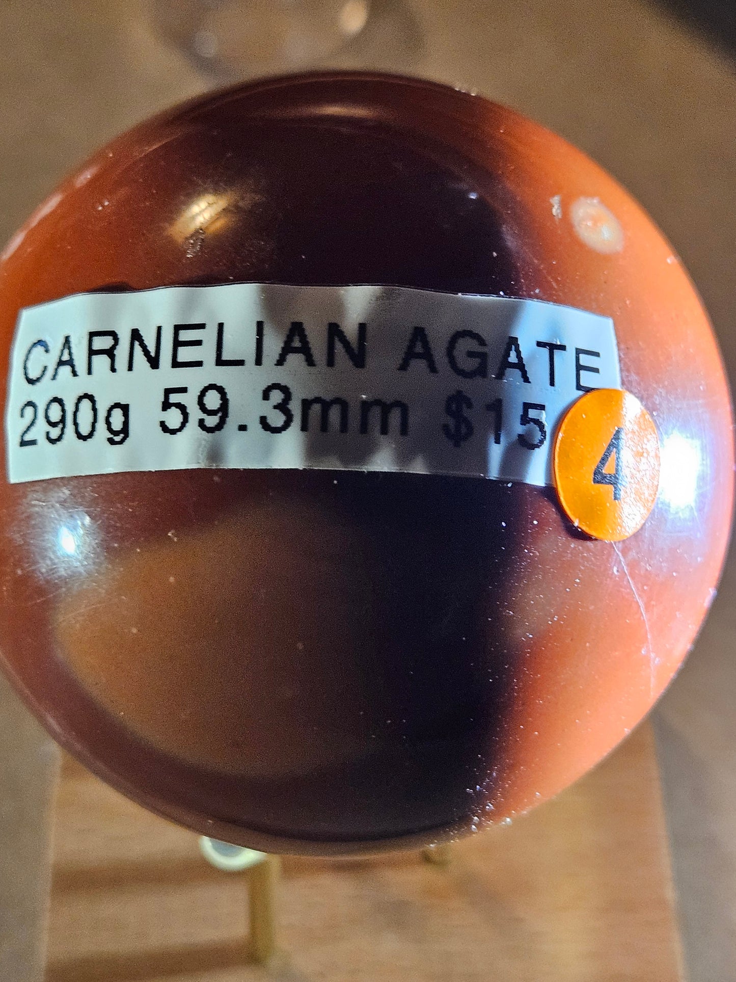 Carnelian Agate Crystal Spheres 4