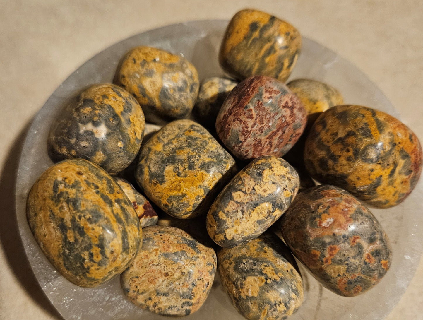 Leopard Skin Jasper Tumble Stone