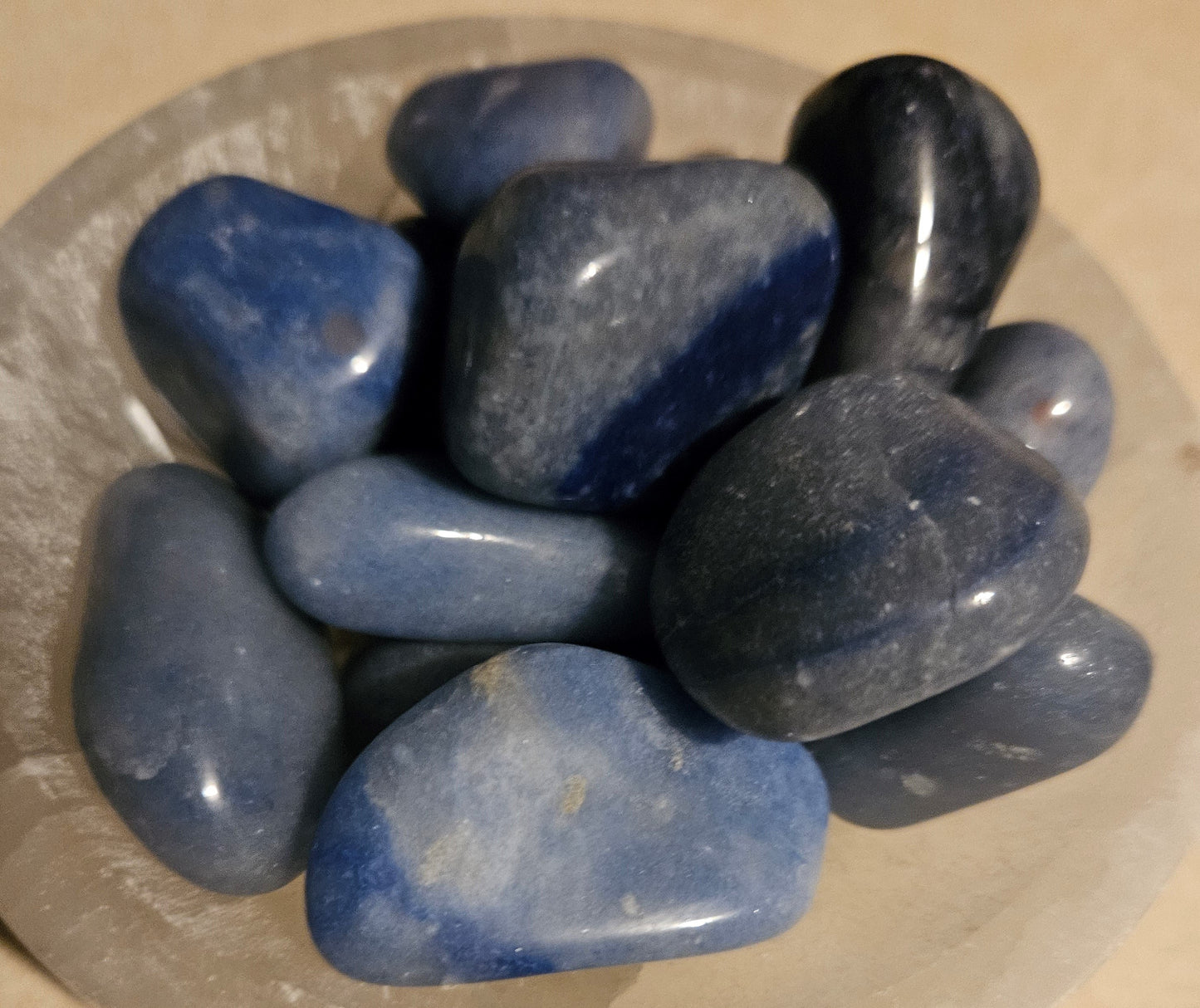 Blue Quartz Tumble Stone