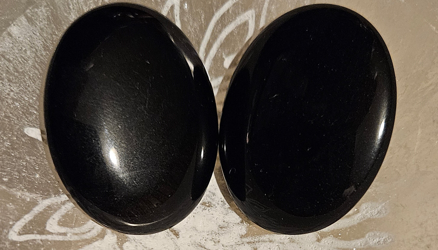 Obsidian Worry/Palm Stone