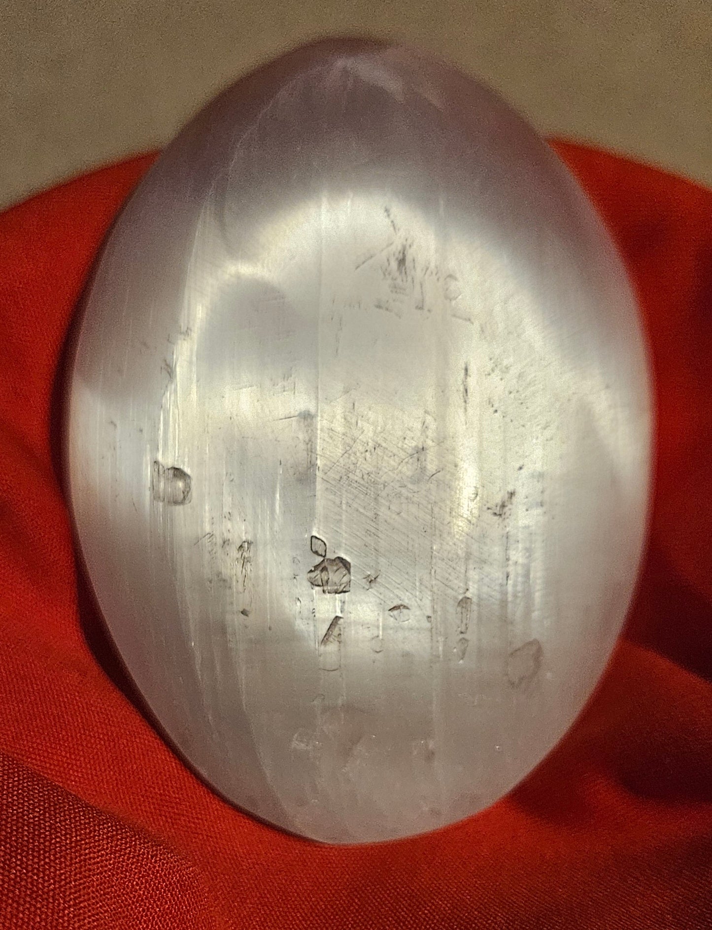 Selenite Palm Stone (L) 4