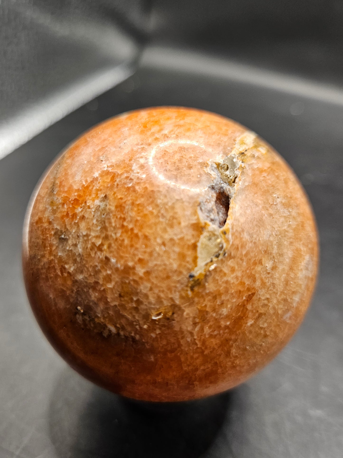 Fire Agate Crystal Sphere