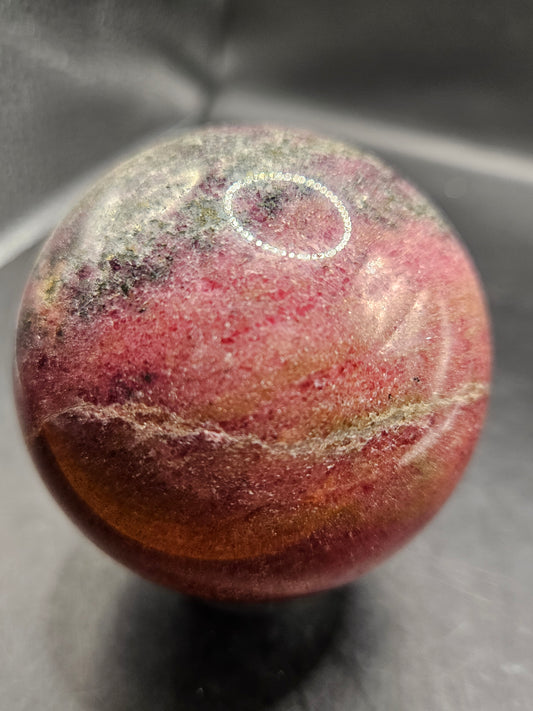 Pink Rhodonite (65mm) Sphere