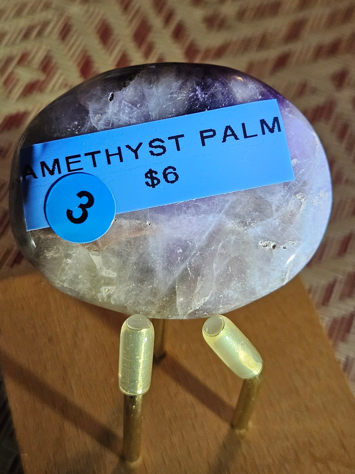 Amethyst Palm Stones - Small