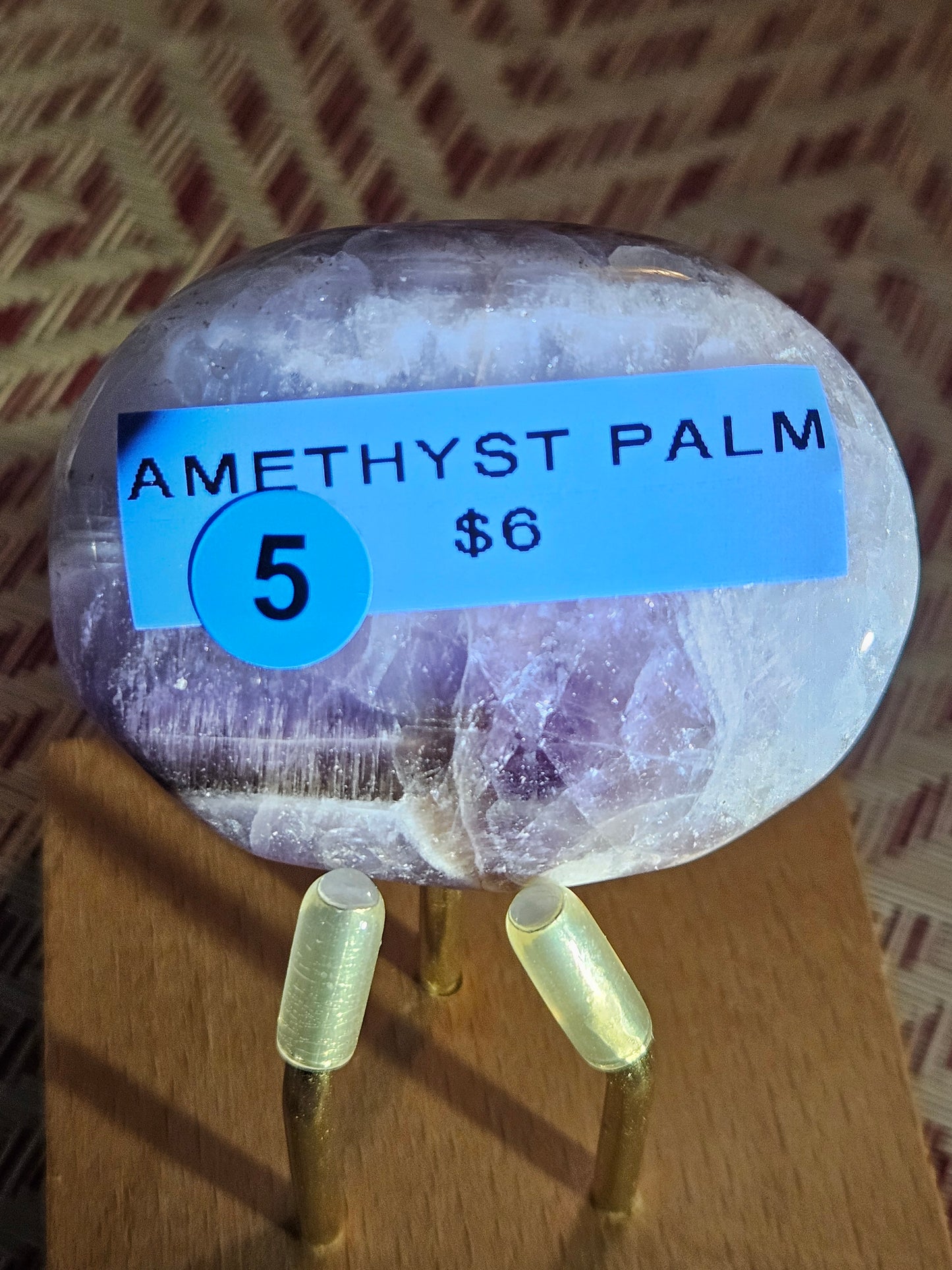 Amethyst Palm Stones - Small