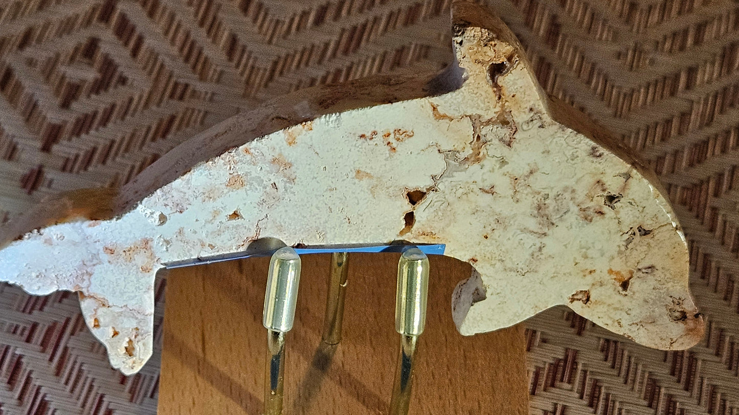 Crazy Lace Agate Dolphins #3