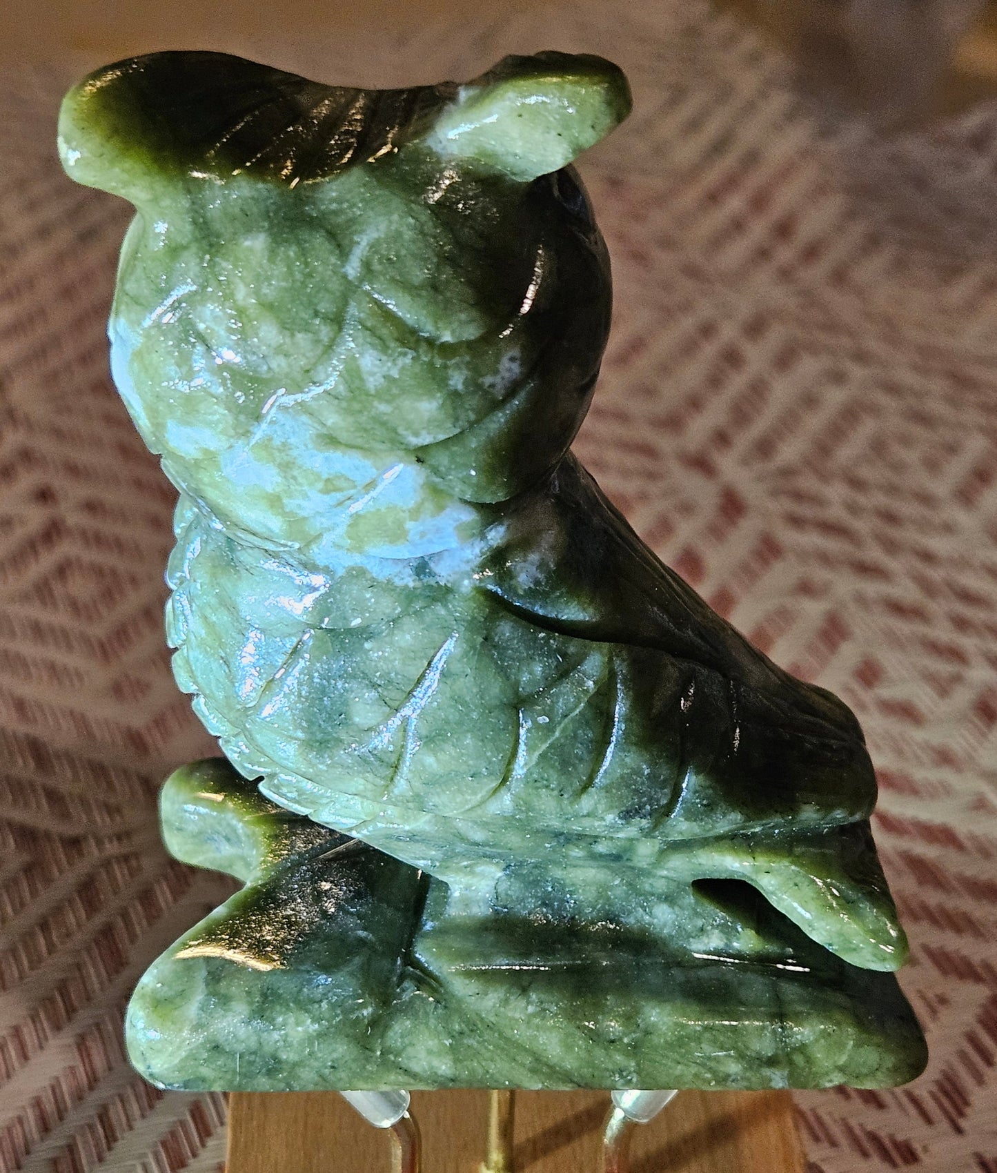 Nephrite Jade Owl