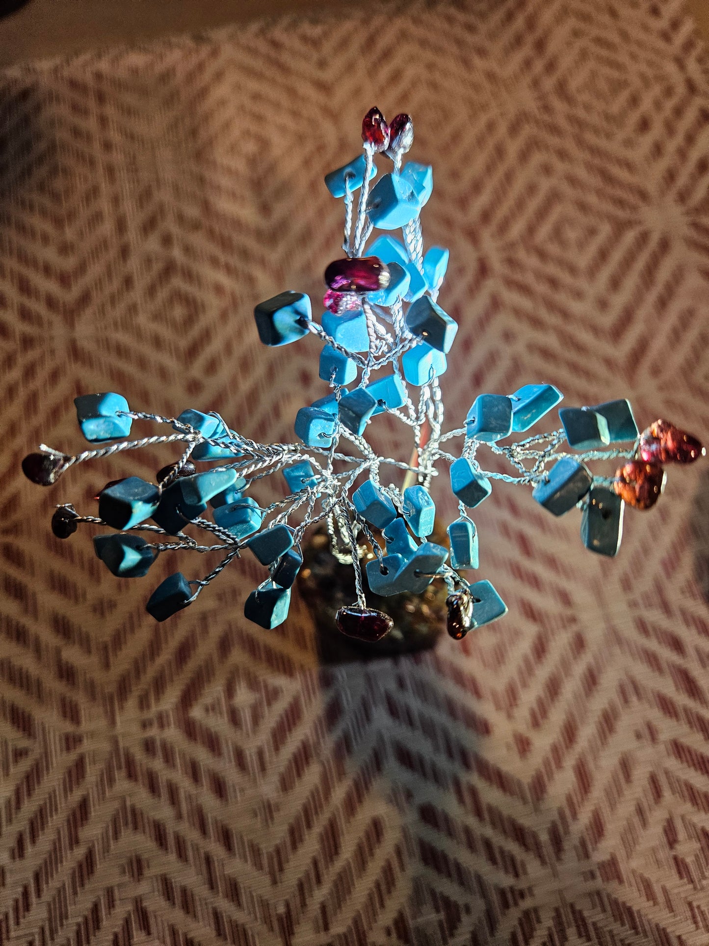 4" Gem Tree - Turquoise
