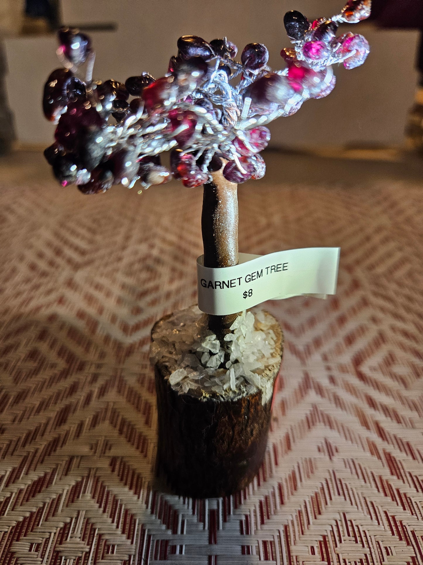 4" Gem Tree - Garnet