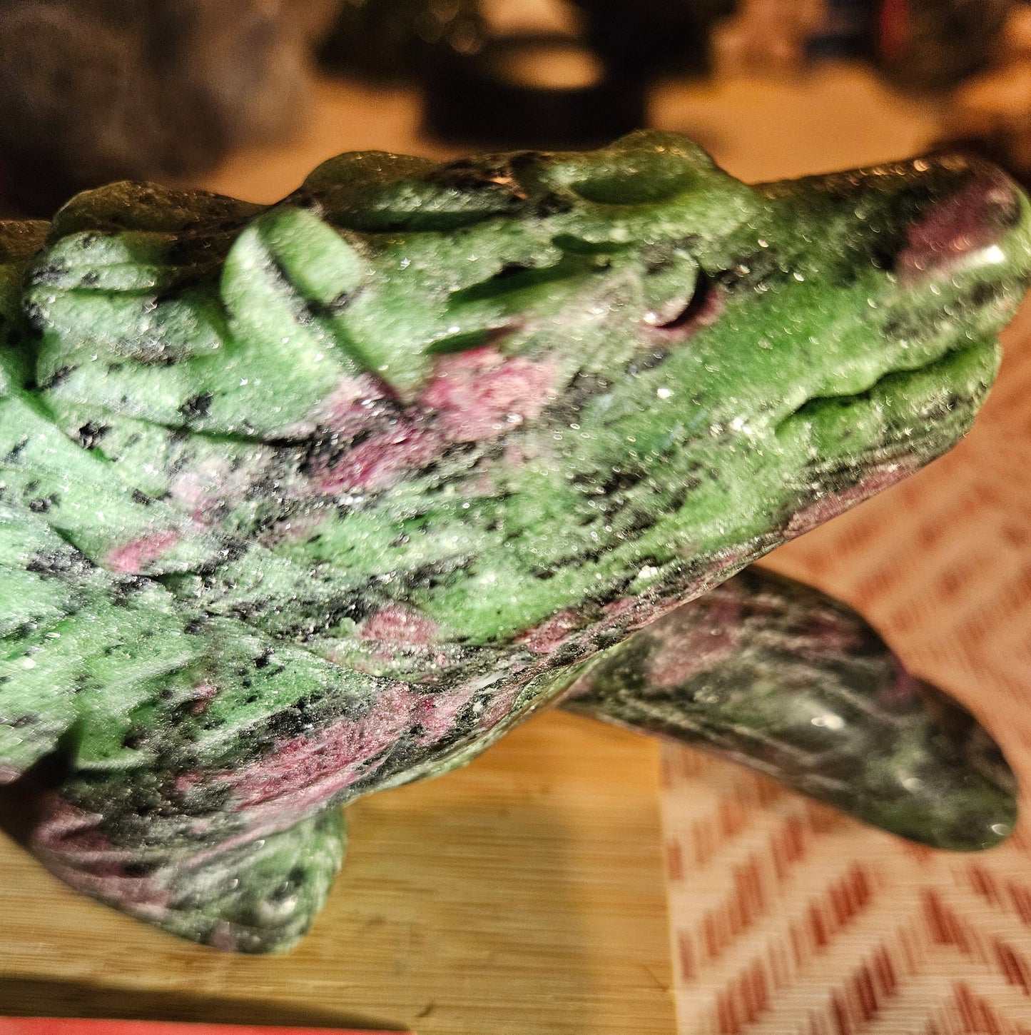 Ruby Zoisite Wolf - UV Reactive (Ruby)