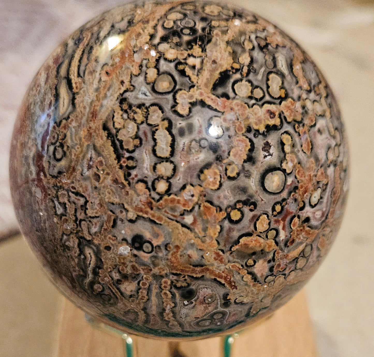 Leopard Skin Jasper Sphere  5