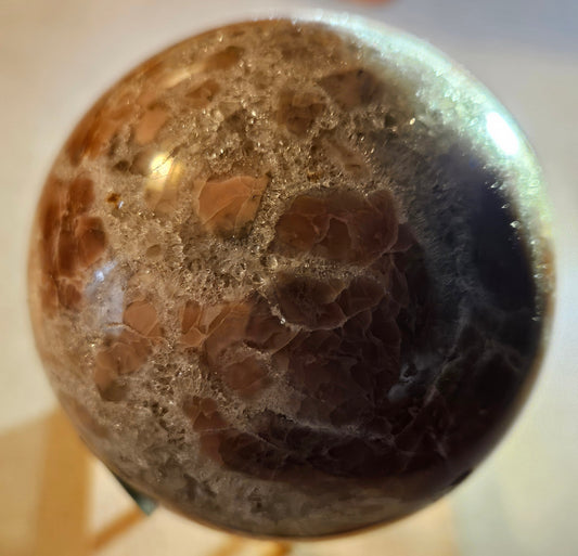 Pink Agate Crystal Sphere 1