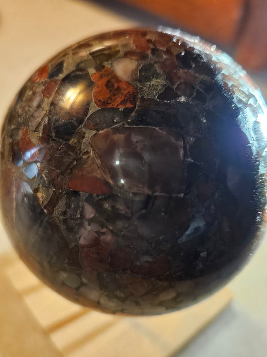 Brecciated Jasper Crystal Sphere #5