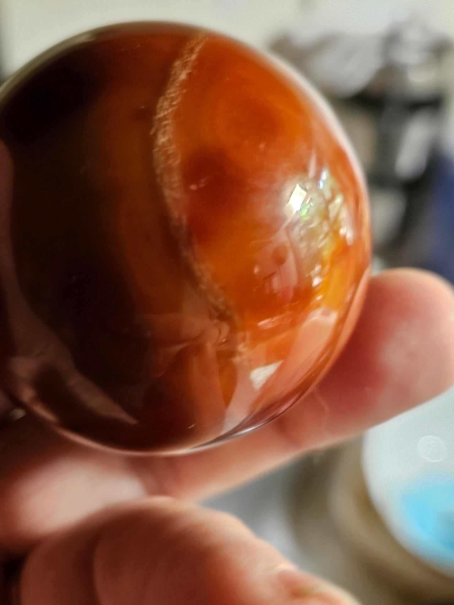 Carnelian Agate Crystal Spheres 3