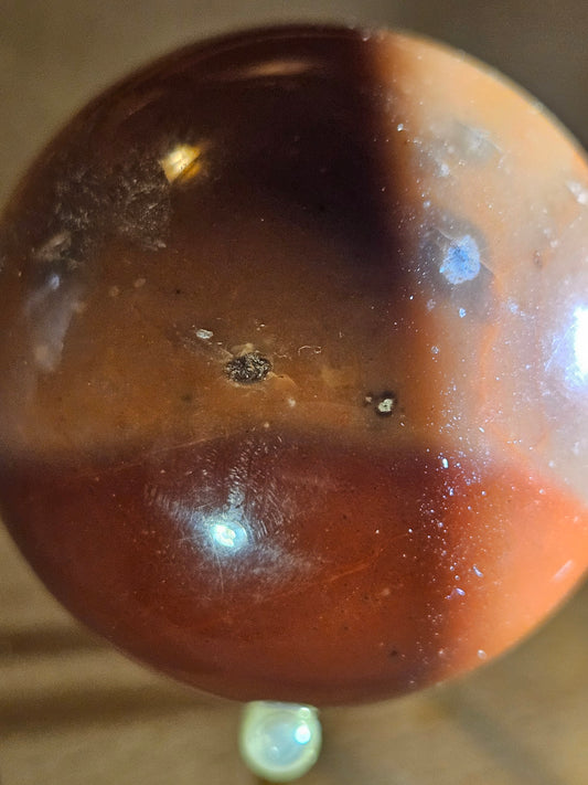 Carnelian Agate Crystal Spheres 4