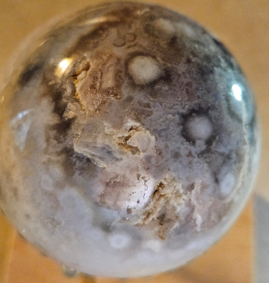 Flower Agate Crystal Sphere #2