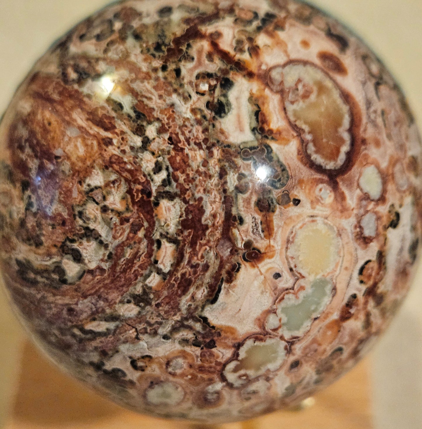 Leopard Skin Jasper Sphere 8