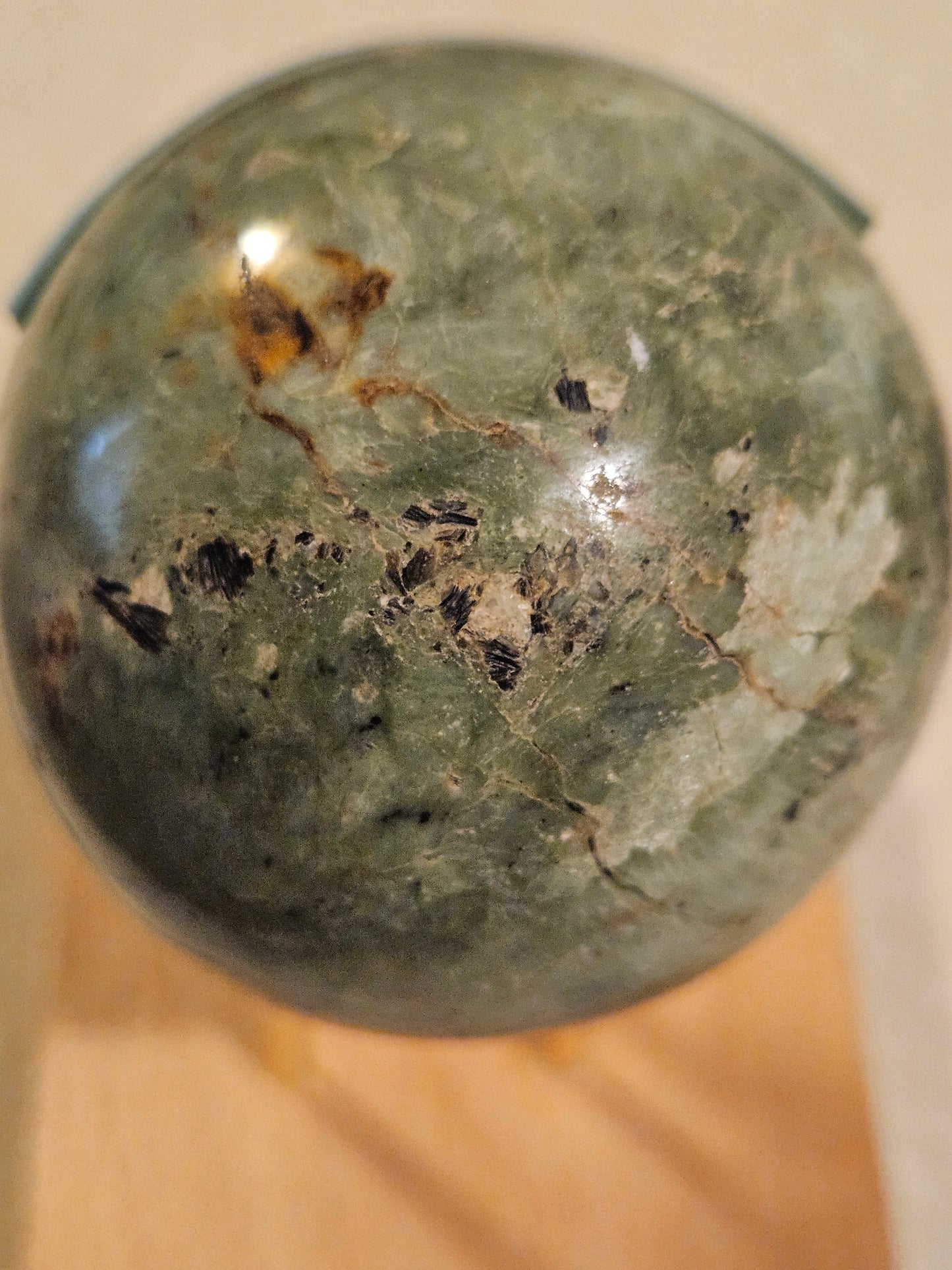 Olive Opal Sphere 3