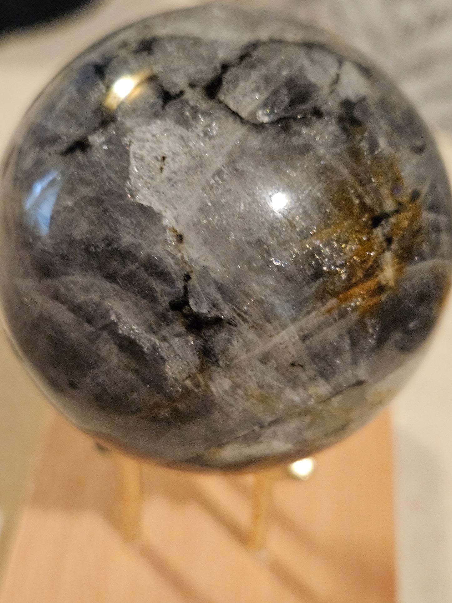 Larvikite Sphere