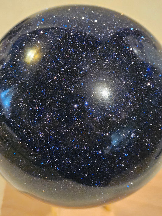 Blue Goldstone Spheres 1