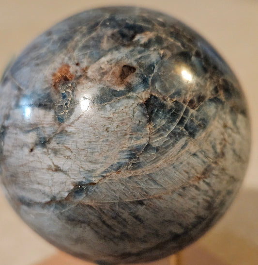 Blue Apatite Sphere #2